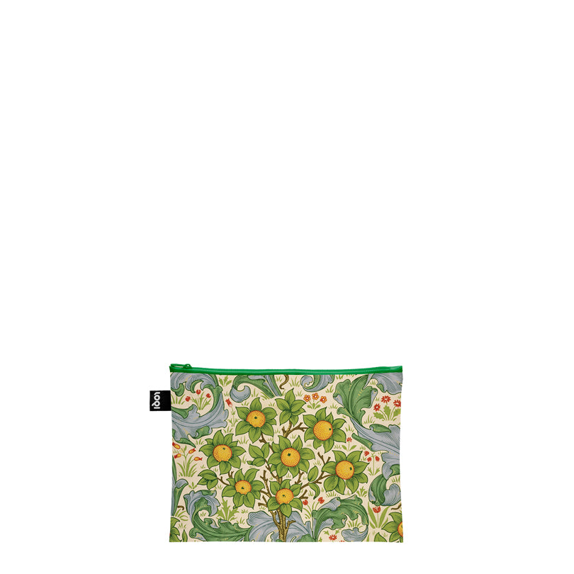 Zip pocket "William Morris - The Strawberry Thief, Orchard, Dearle, Hyacinth Recycled", confezione assortita da 3 pezzi