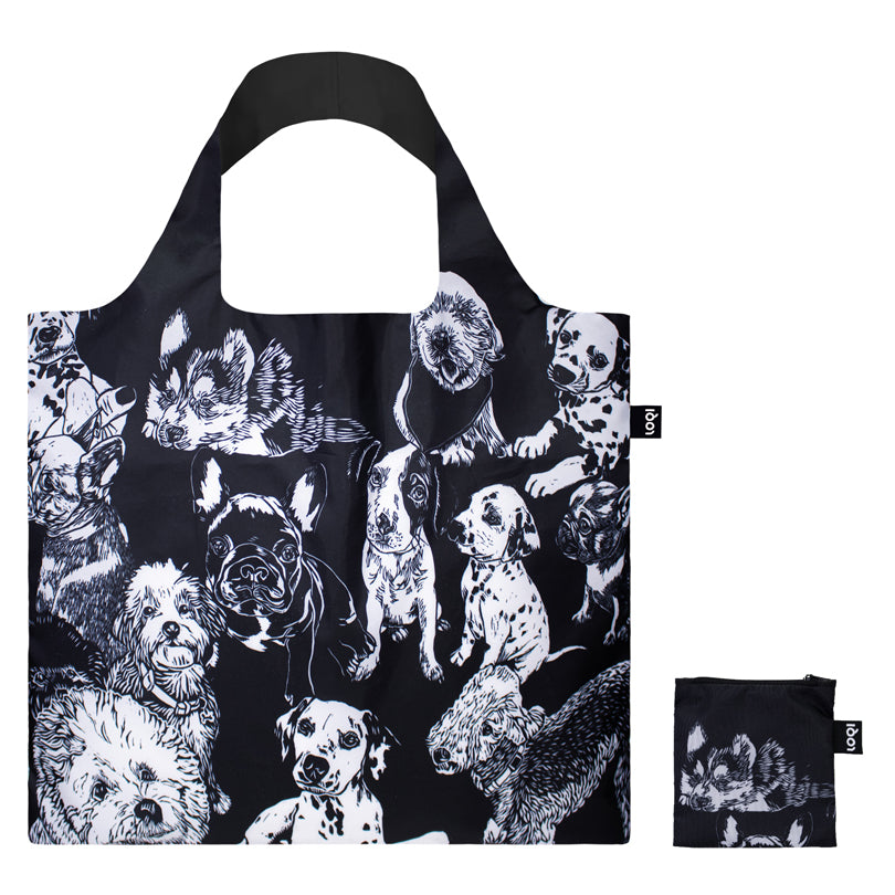 Borsa spesa "Red Poppy Bee - Dogs Recycled" cm 50x42/69
