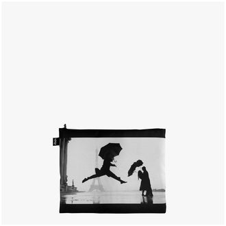 Zip pocket "Elliot Erwitt - Eiffel Tower, Dog Jumping and California Kiss Recycled", confezione assortita da 3 pezzi