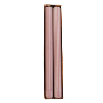 Candela cilindrica con scanalatura, confezione da 2 pezzi cm Ø2,2x23