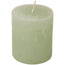 Candela cilindrica light green cm Ø7x8