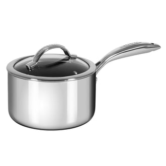 Casseruola  "HaptIQ" con manico e coperchio in vetro cm Ø16x10