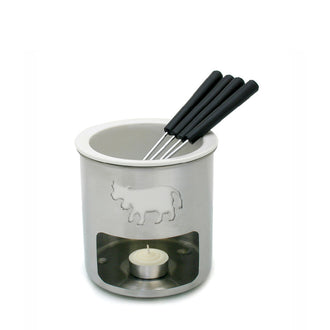 Set da fonduta al cioccolato "Swiss Mo" 7 pezzi cl 35/cm 12x12