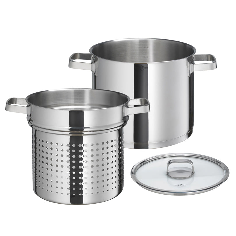Pentola per pasta "San Remo" 3 pezzi cm Ø22x27/l 6