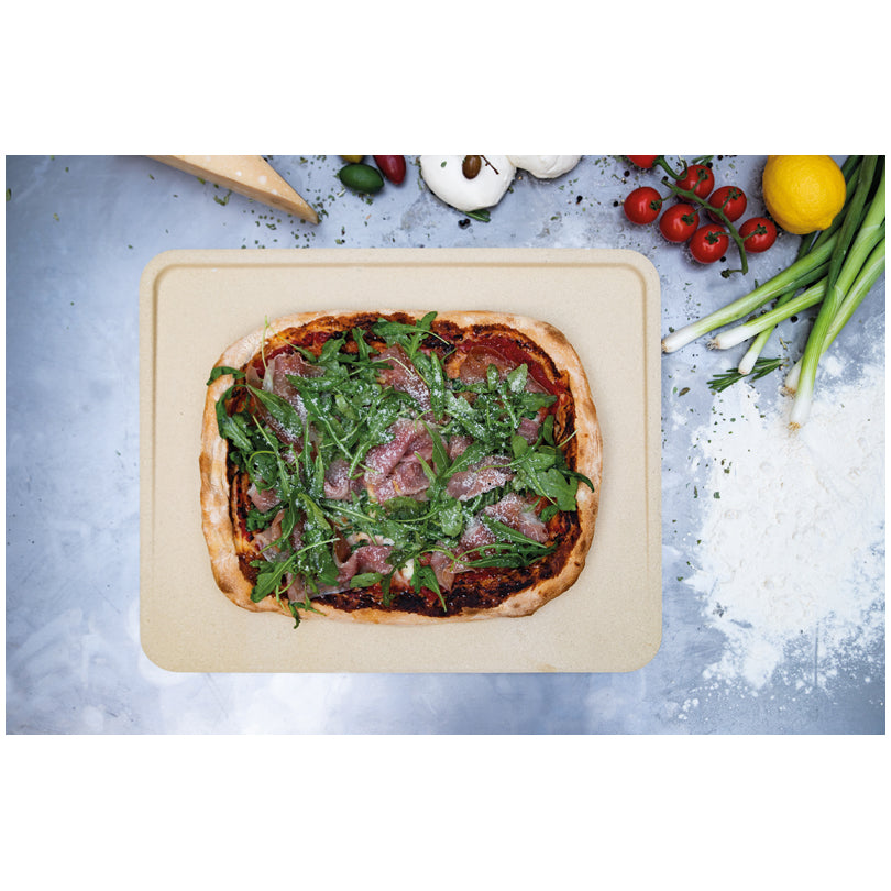 Pietra per pizza rettangolare "Deluxe" cm 40x32x2