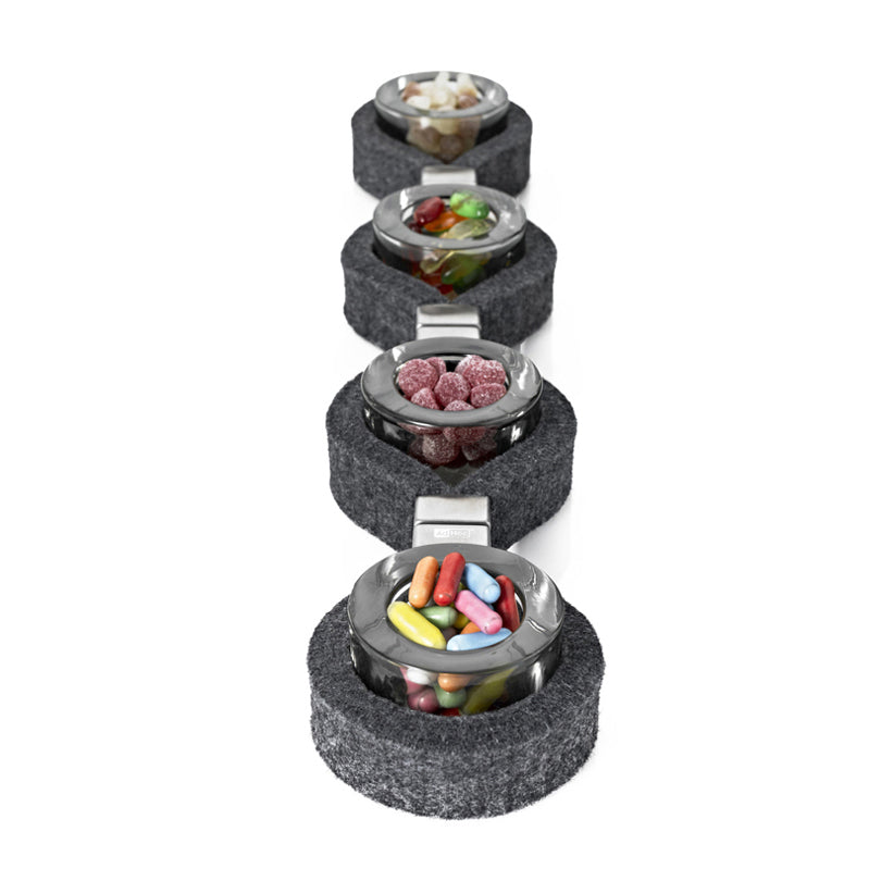 Portalumino "Filo" per 4 lumini cm 12x60