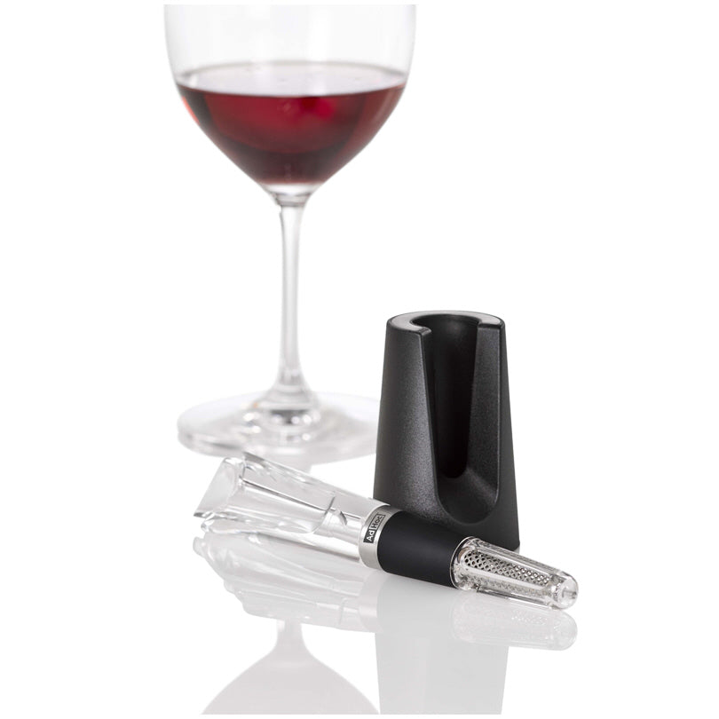 Tappo per decantazione "Aerovin" con supporto/appoggio antigoccia cm 5x17,5
