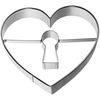 Tagliabiscotti Cuore con buco della serratura cm 7