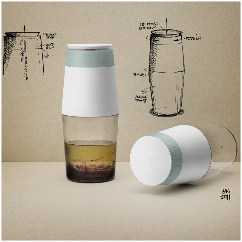 DRESSING SHAKER BIANCO/VERDE RESINA L 0,2 L 0,2