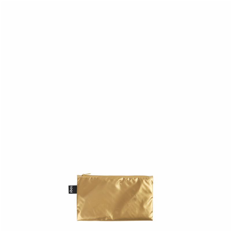 Zip Pocket "Metallic", confezione assortita da 3 pezzi cm 13-25x23-32