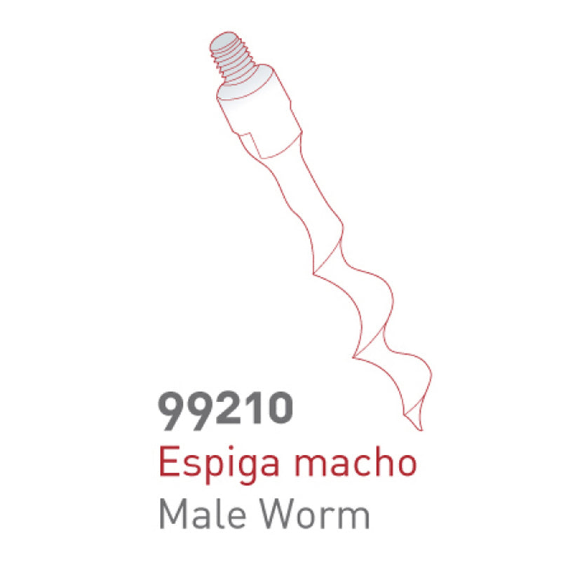 Verme ricarica per cavatappi maschio