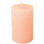 Candela cilindrica light rose cm Ø7x11