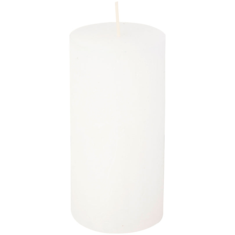 Candela cilindrica white cm Ø7x14