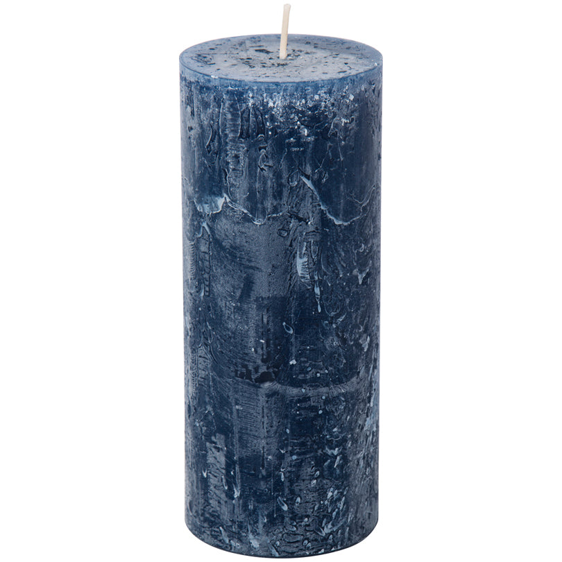Candela cilindrica dark blue cm Ø7x17