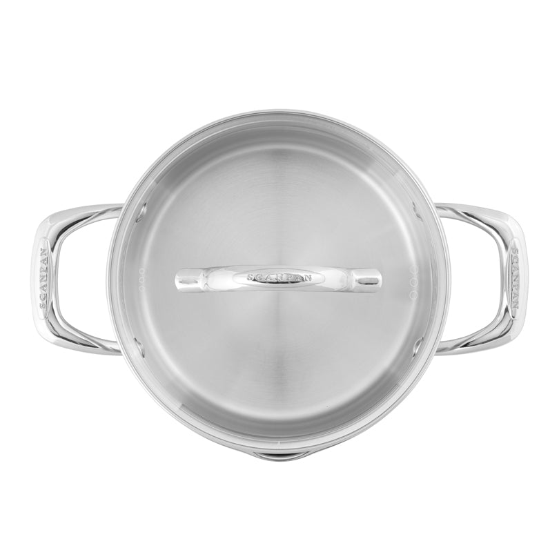 Pentola con coperchio in vetro "STS" cm Ø20/l 3,4