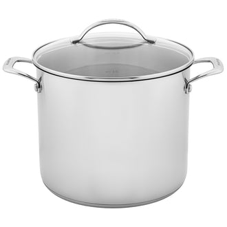 Pentola alta con coperchio in vetro "STS" cm Ø26/l 11