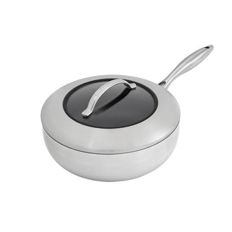Padella fonda  "CTX" con coperchio in vetro cm Ø26(18,3)/l3,7