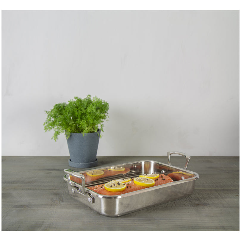 Arrostiera con griglia "Impact", adatta per induzione cm 43x28x11/l 4,5