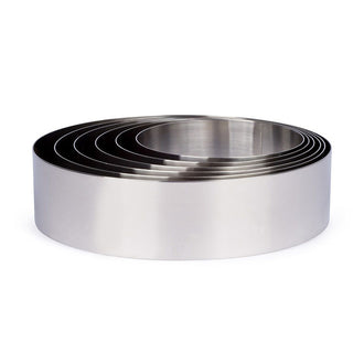 Anello/Coppapasta liscio per dolci cm Ø16x6