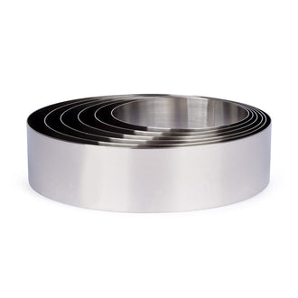 Anello/Coppapasta liscio per dolci cm Ø22x6