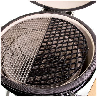 Griglia cottura in ghisa a mezzaluna per Kamado XLarge cm 55,5x27,75x1,5