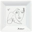 Svuotatasche Vide Poche in confezione da regalo, disegno: Pablo Picasso - Le Visage cm 13x13x2,5