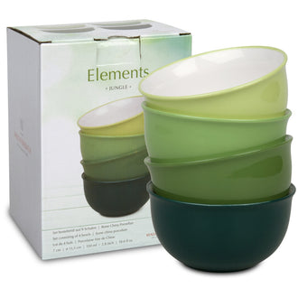 Coppette Elements - Jungle 4pezzi colori assortiti cm 13