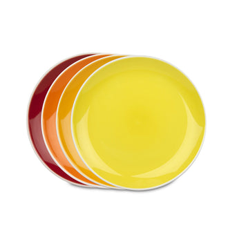Piatti "Elements - Magma" confezione da 4, colori assortiti cm 19