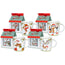 Tazza mug in confezione da 24 pezzi assortiti, disegno: Natale ml 400