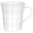Tazza mug con disegno a rilievo: White silence - Quadrettato ml 410