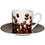 Tazza caffè con piattino, disegno: Coffee Beans ml 85