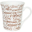 Tazza mug, disegno: Coffee Type ml 410/cm Ø9,8x10,5