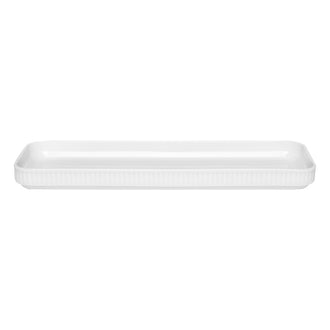 Piatto rettangolare per tapas/stuzzichini Plissé cm 36x12
