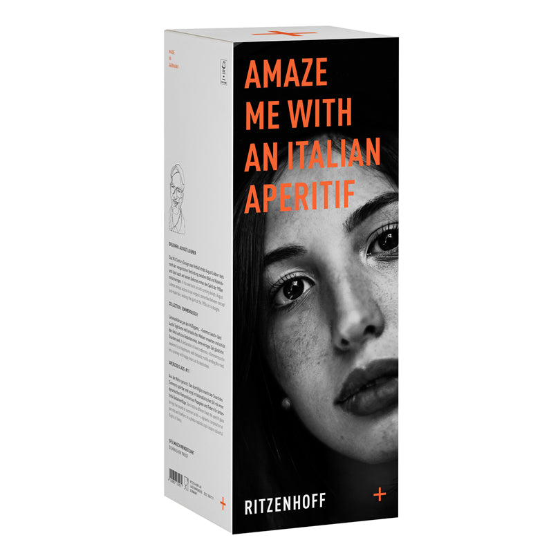 Calice aperitivo Aperizzo "Sommerrausch #11 - August Loibner Ballare su un ritmo diverso" cl 54/cm Ø8,3x22,5