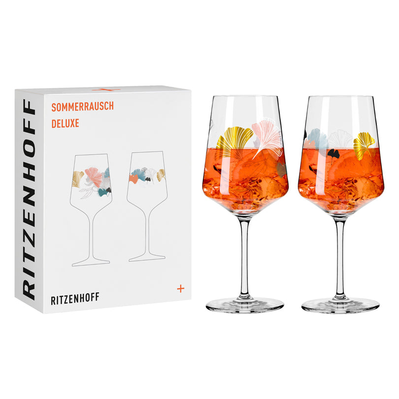 Calice aperitivo Aperizzo "Sommerrausch Deluxe #18 - C. Kordes", confezione assortita da 2 pezzi cl 54/cm Ø8,3x22,5