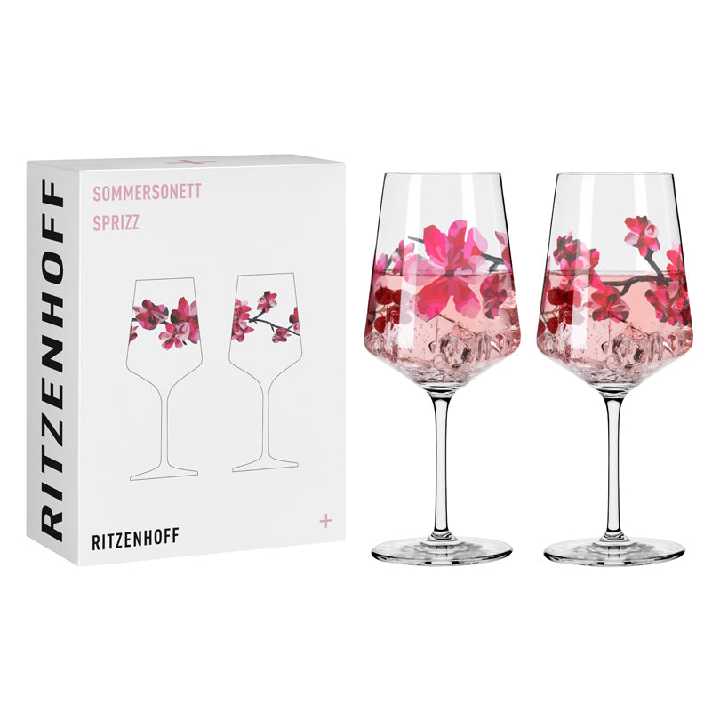 Calice Spritz "Sommersonett #6 - Vasconcelos", confezione assortita da 2 pezzi cl 54/cm Ø8,3x22,5