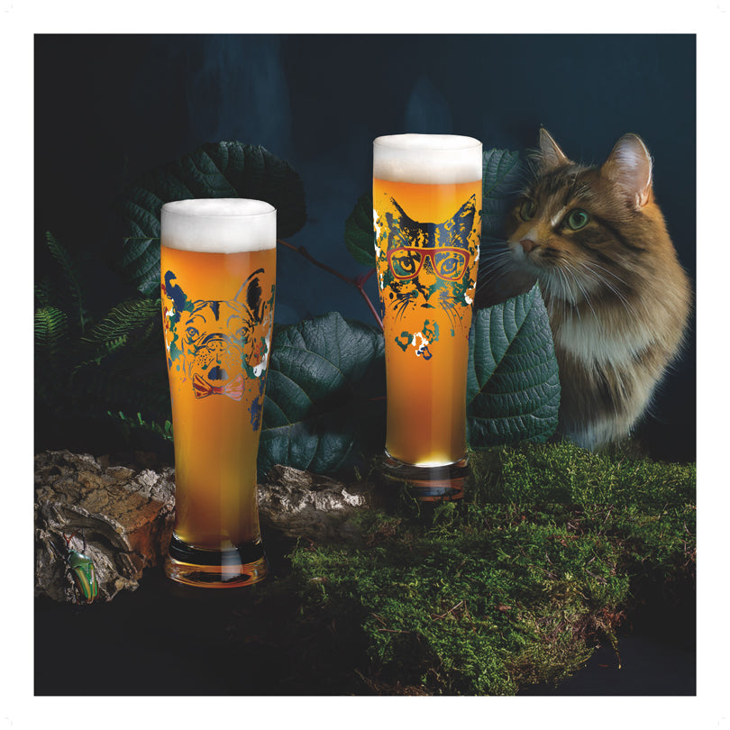 Bicchiere birra Weizen "Petfluenzer #1 - Oliveira", confezione assortita da 2 pezzi cl 65/cm Ø7,5x25,4