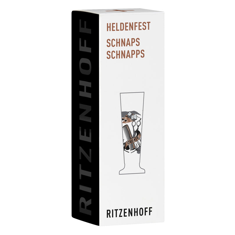 Bicchiere grappa "Heldenfest #9 - Bohr" cl 5/cm Ø3,5x11,3