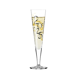 Calice champagne Champus "Brilliantnacht - Celebration 2025 A. Vasconcelos" con cristalli cl 20/cm Ø7,2x24