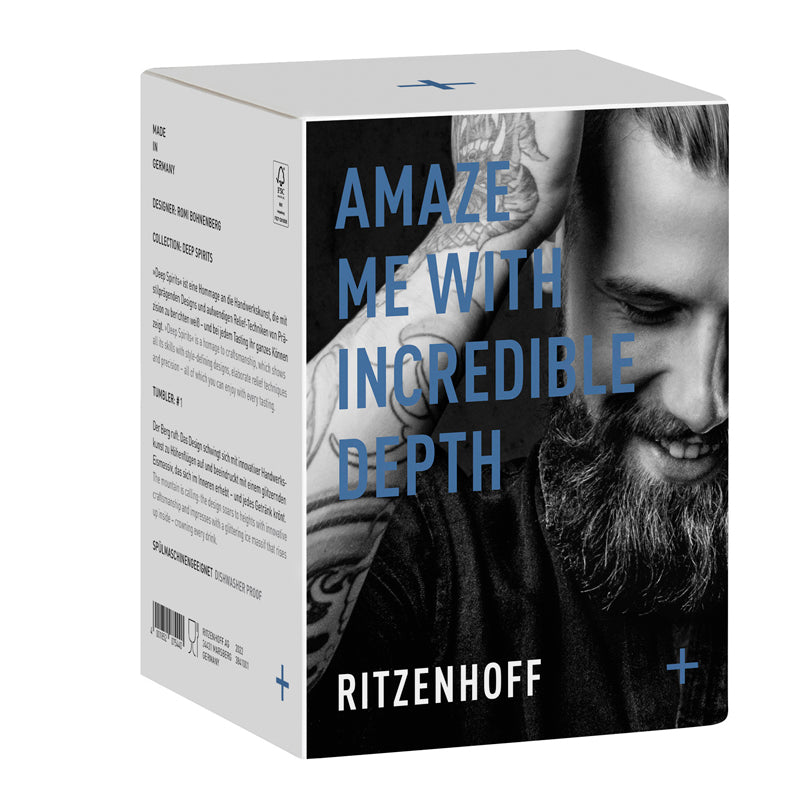 Bicchiere Whisky "Deep Spirits #1 - Bohnenberg Mountain" cl 41/cm Ø9,6x9