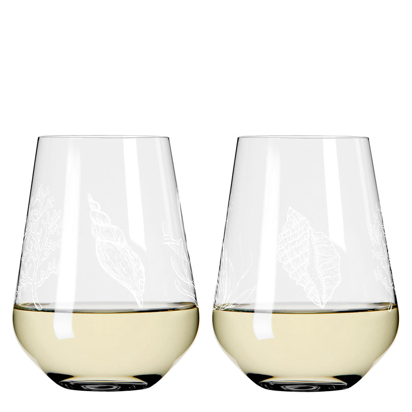 Bicchiere d'acqua "Oceanside #1 - Bohnenberg", confezione assortita da 2 pezzi cl 54/cm Ø9,3x12,4