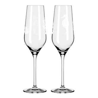 Calice champagne "Oceanside #1 - Bohnenberg", confezione assortita da 2 pezzi cl 25/cm Ø6,5x23,6