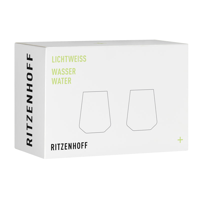 Bicchiere acqua "Lichtweiss #1 - Niggemeier", confezione 2 pezzi cl 51/cm Ø9,3x11
