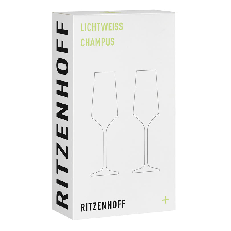 Calice champagne "Lichtweiss #1 - Niggemeier", confezione 2 pezzi cl 23/cm Ø6,5x22,5
