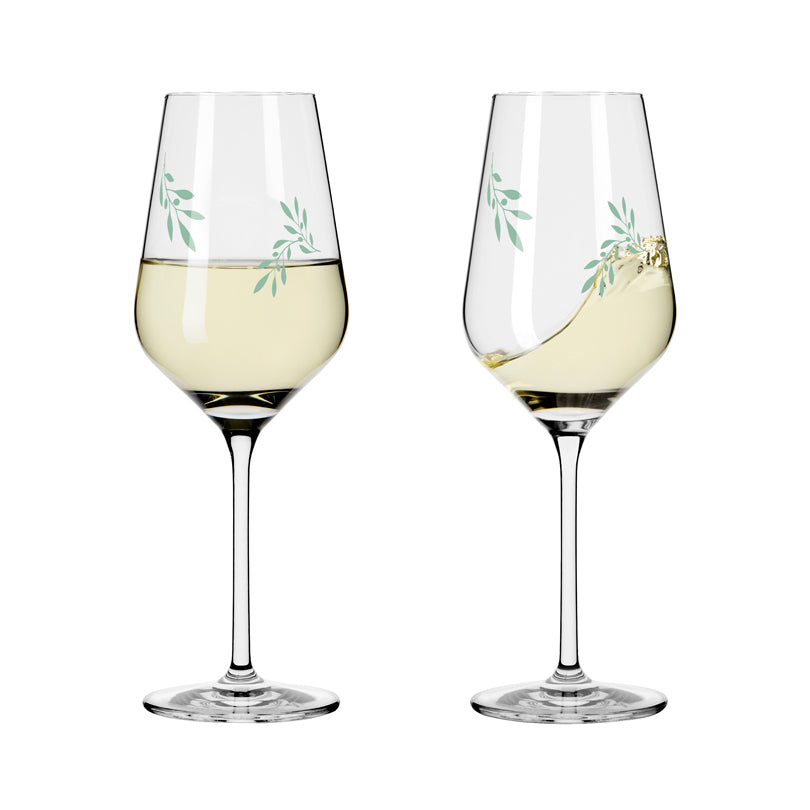 Calice vino bianco  "Organix #1 - Bohnenberg", confezione da 2 pezzi cl 38/cm Ø8x22,7