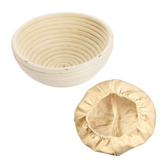 Cesto lievitazione tondo con fodera cm Ø20,5x8,1
