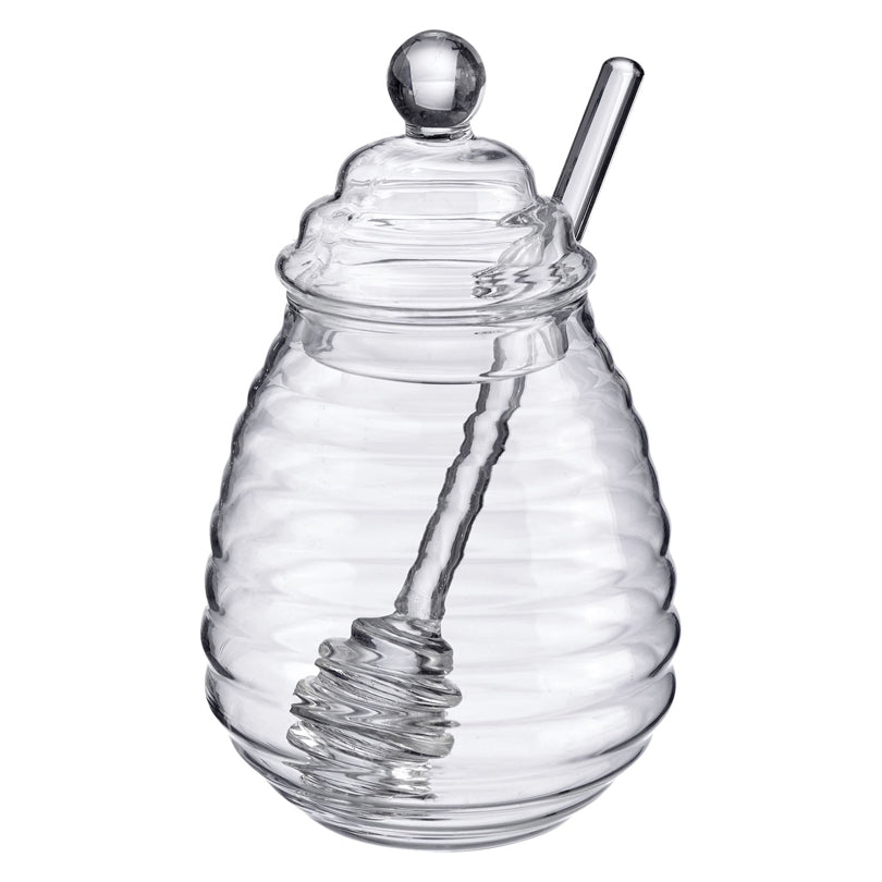 Barattolo miele con cucchiaio "Melli" cl 40/cm Ø 8,7x15