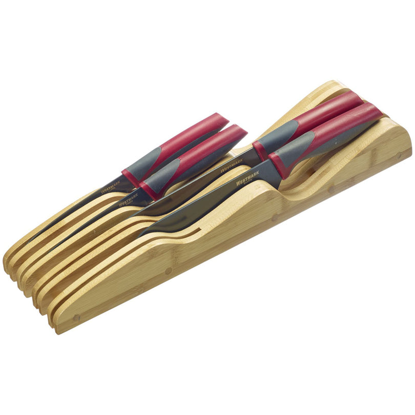 Ceppo coltelli da cassetto, per riporre fino a 7 coltelli cm 40x10x4,7
