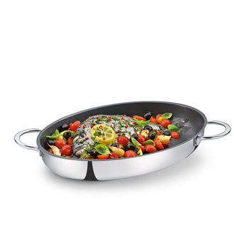 Padella Pisa per pesce ovale cm 39x27x6