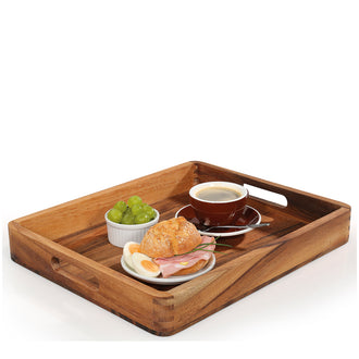 Vassoio per servire rettangolare con bordi arrotondati cm 52x43x6